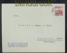 Bhmen und Mhren Mi # M 355 EF auf R-Brief Litovel 9.7.1939 (43171)