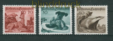Liechtenstein Mi # 285/87 Jagd (III) postfrisch (26116)