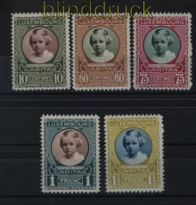 Luxemburg Mi # 208/12 postfrisch Kinderhilfe (33531)