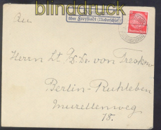 Schlesien Landpoststempel Dringen ber Freystadt (Niederschles.) 1935 (50237)