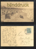 ZINNOWITZ sw-AK Strandleben 1915 (d6846)